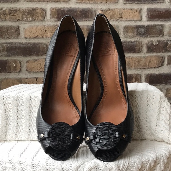 Tory Burch Shoes - Tory Burch PeepToe Wedge